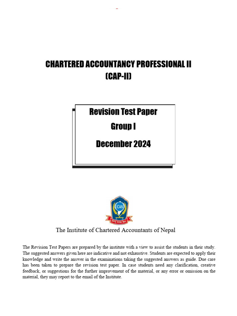 CAP II Group I RTP Dec2024 | PDF | Equity (Finance) | Balance Sheet