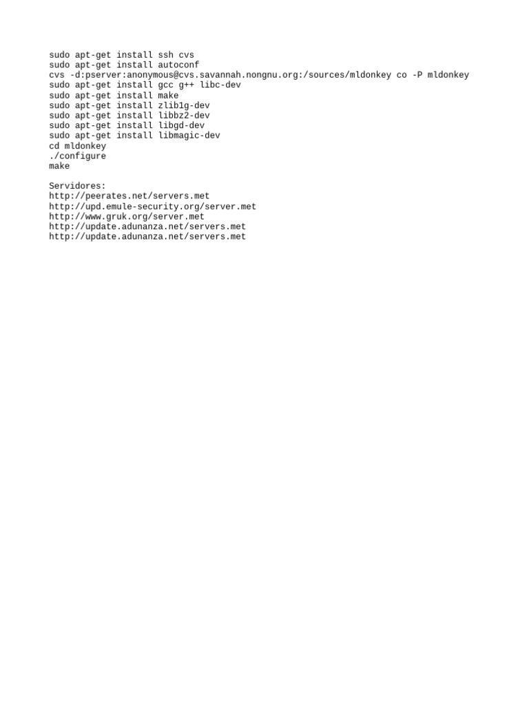 Install and Configure MLDonkey on Linux | PDF