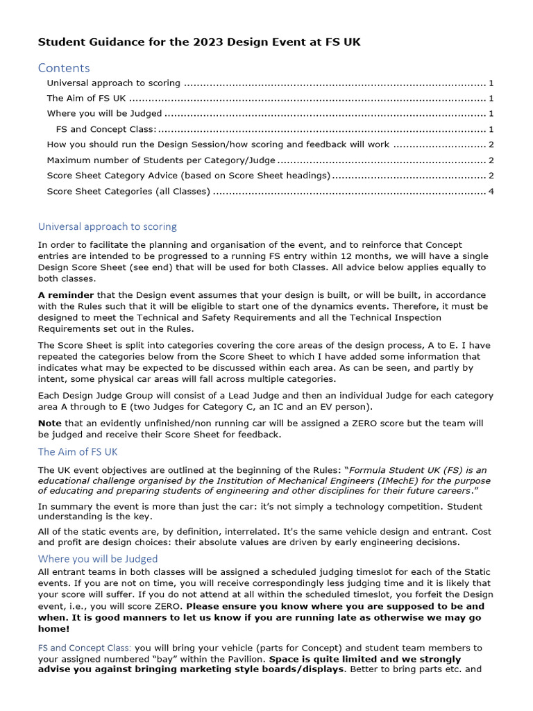 FS UK 2023 Design Event Guidance | PDF | Reliability Engineering ...