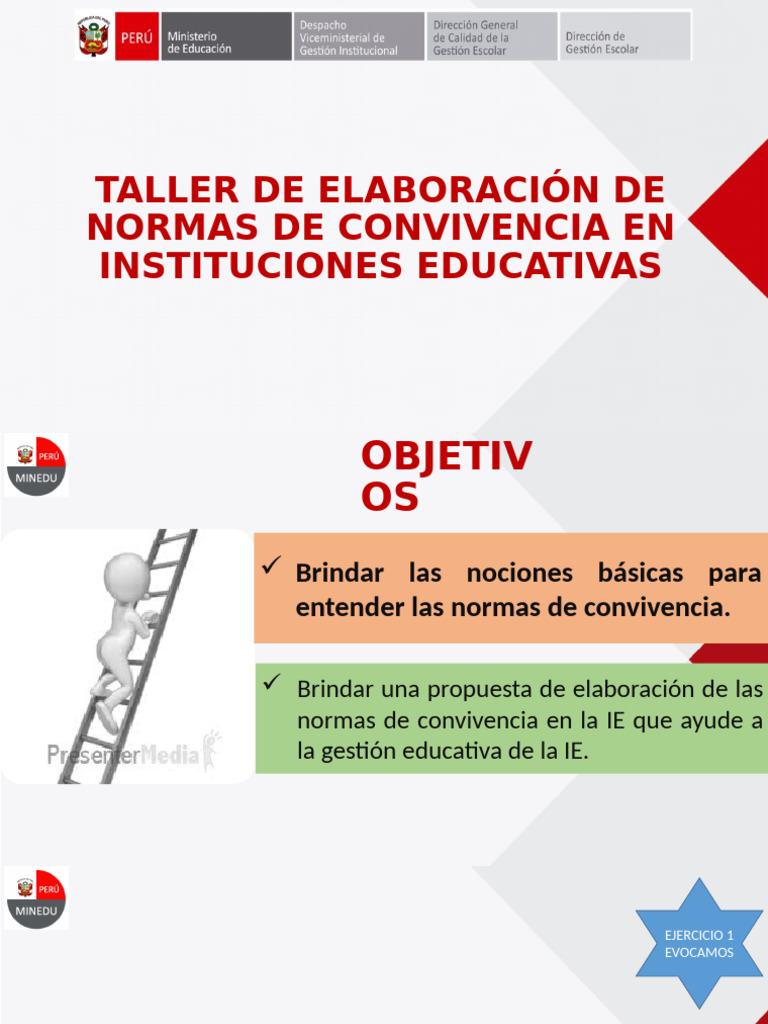 3 PPT Normas de Convivencia | PDF | Escuelas | Institución