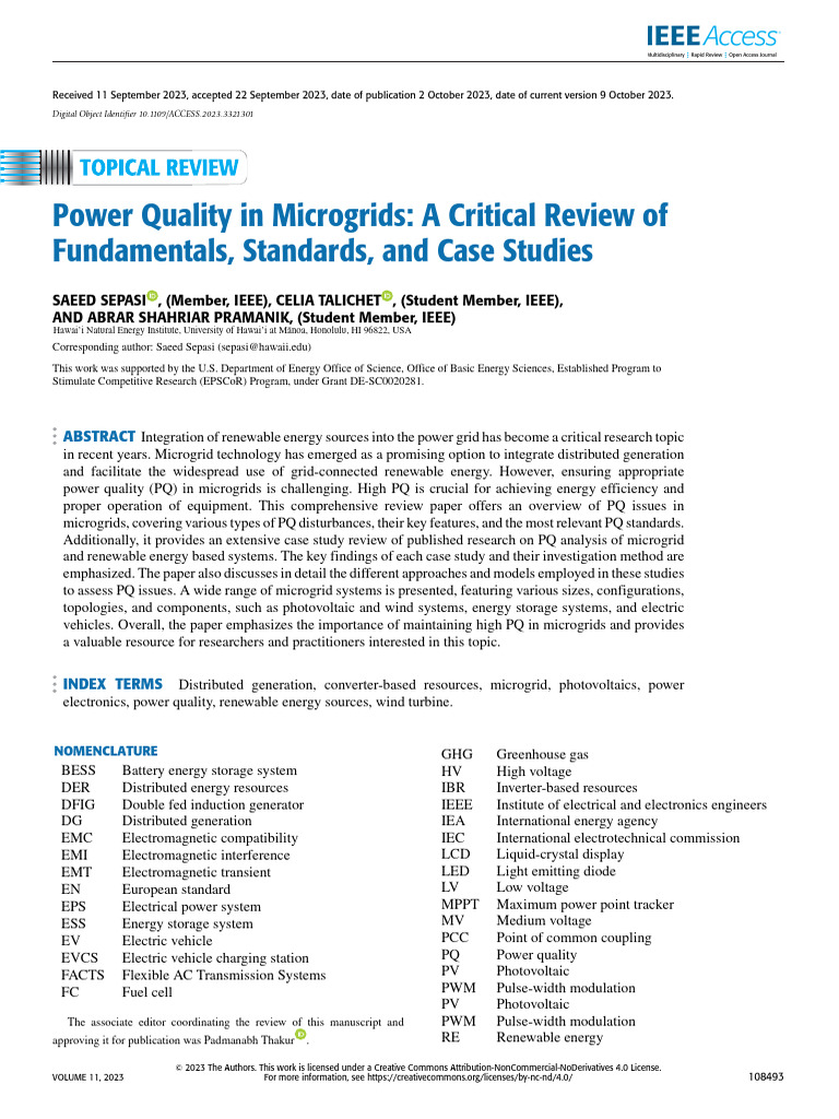 Power Quality Challenges in Microgrids | PDF | Distributed Generation ...