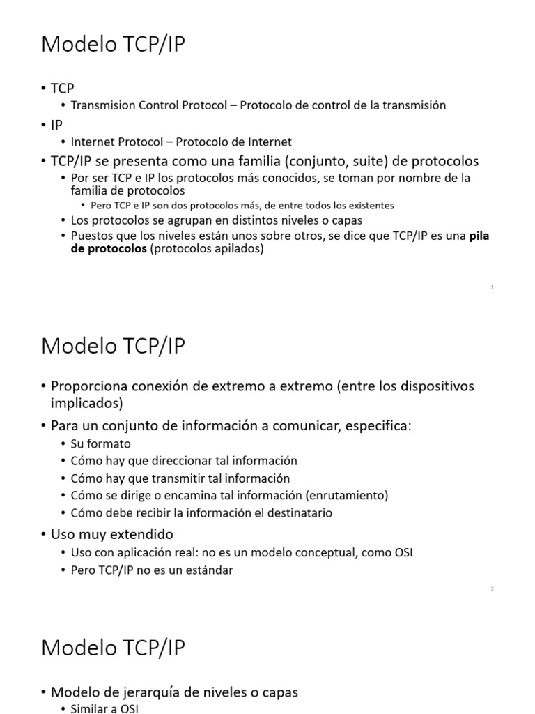 Tcp-Ip | PDF | Protocolos de internet | Modelo osi