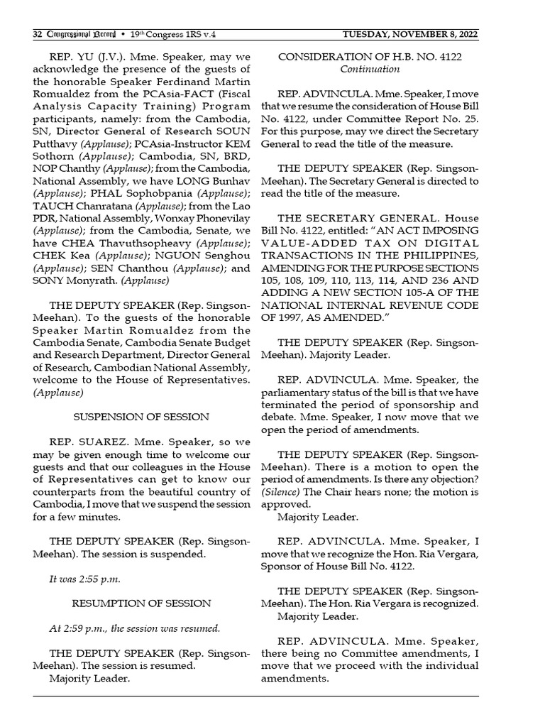 20221108 Cong'l Record | PDF | United States House Of Representatives ...