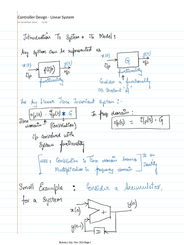 06 - 11 - 2024 Second Order Systems Introduction | PDF