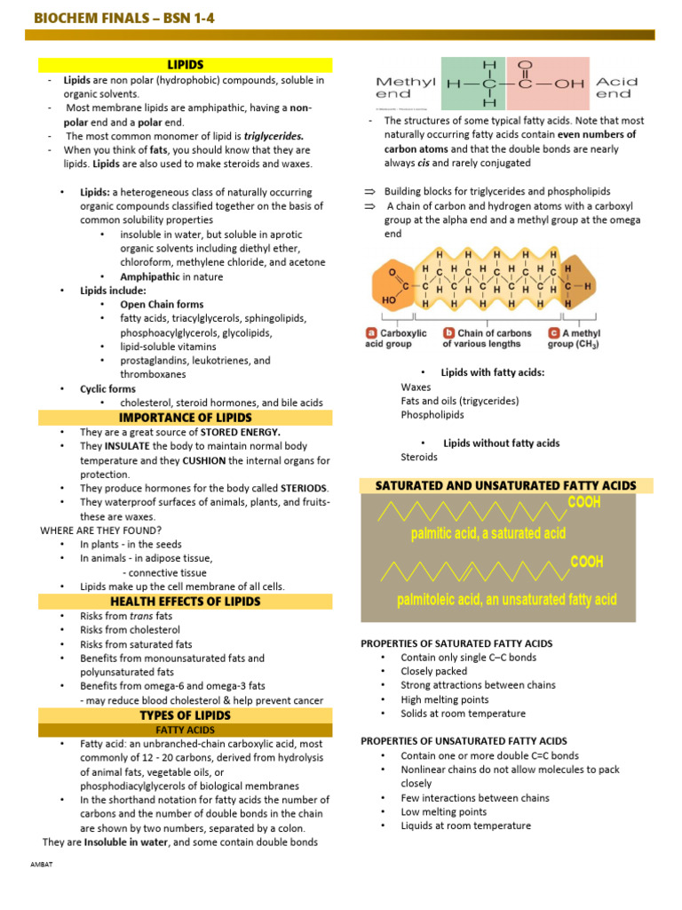 Biological Importance of Lipids | PDF | Dna | Lipid