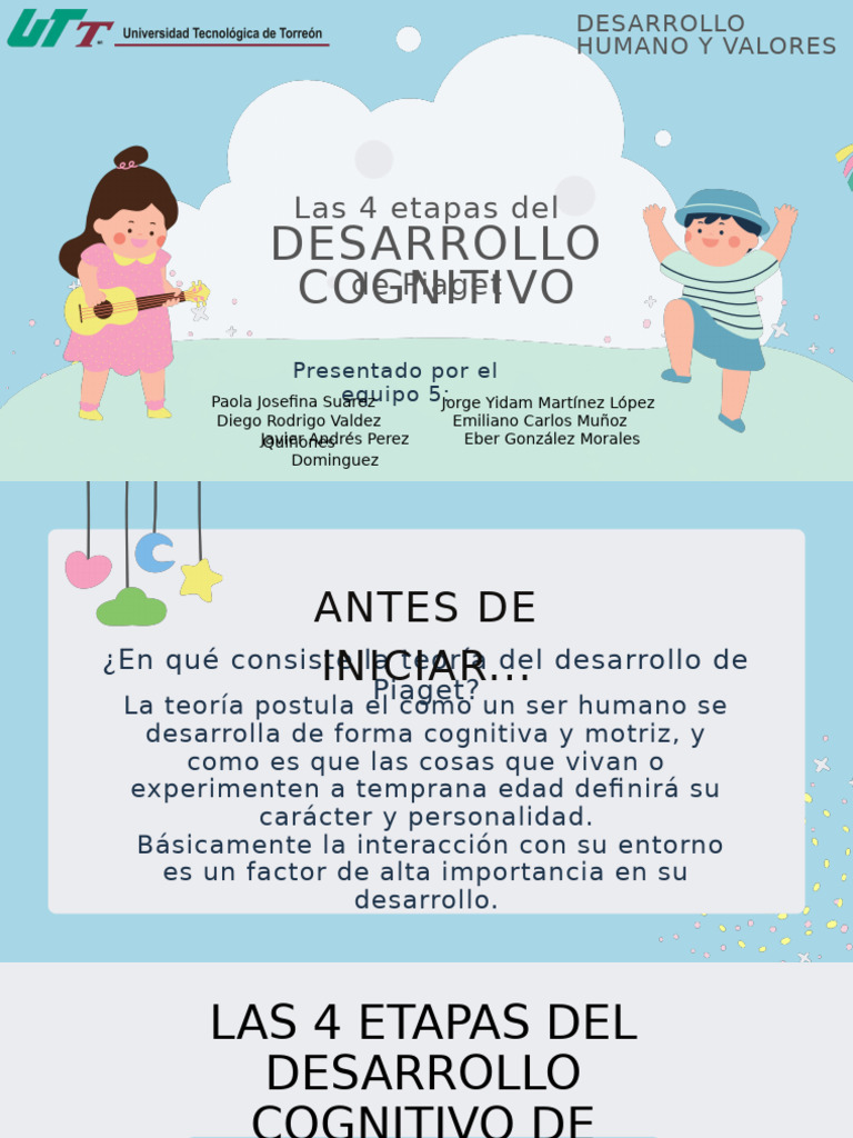Las 4 Etapas Del Desarrollo Cognitivo Piaget | PDF | Pensamiento | Teoría