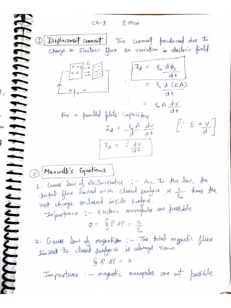 Ch-8 EM Waves | PDF