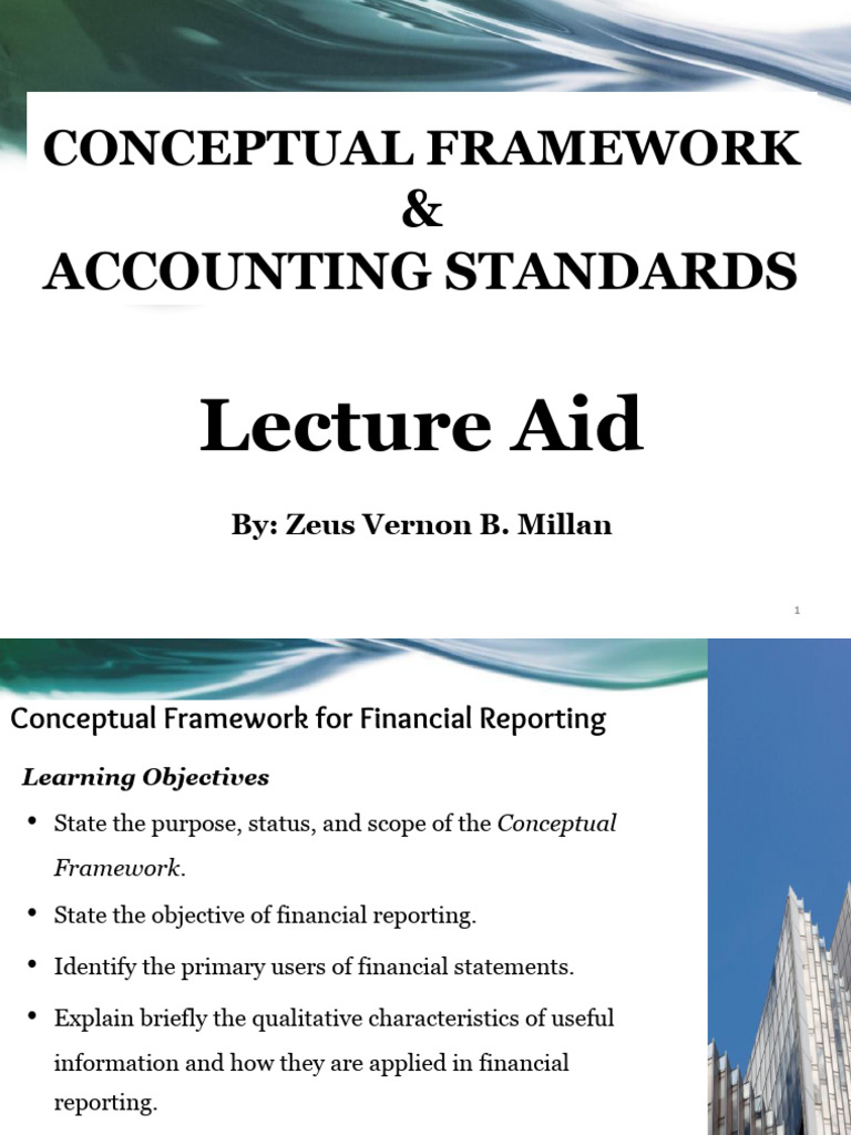 Conceptual Framework for Financial Reporting | PDF | Historical Cost ...