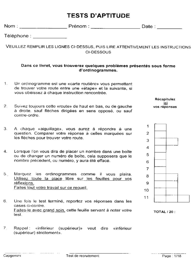 Tests D Aptitude | PDF