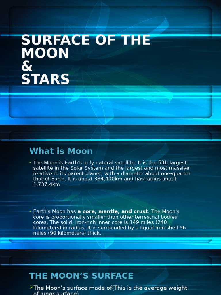 Surface of The Moon | PDF | Moon | Planetary Core