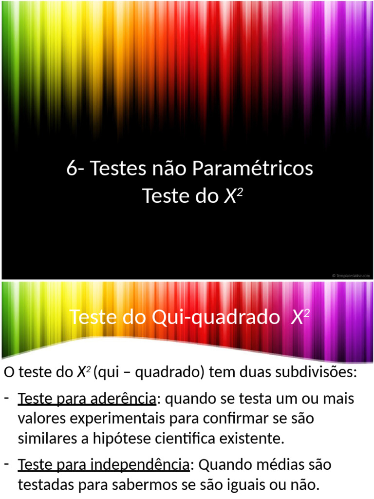 Teste do Qui-Quadrado: Métodos e Exemplos | PDF | Distribuição Qui Chi ...
