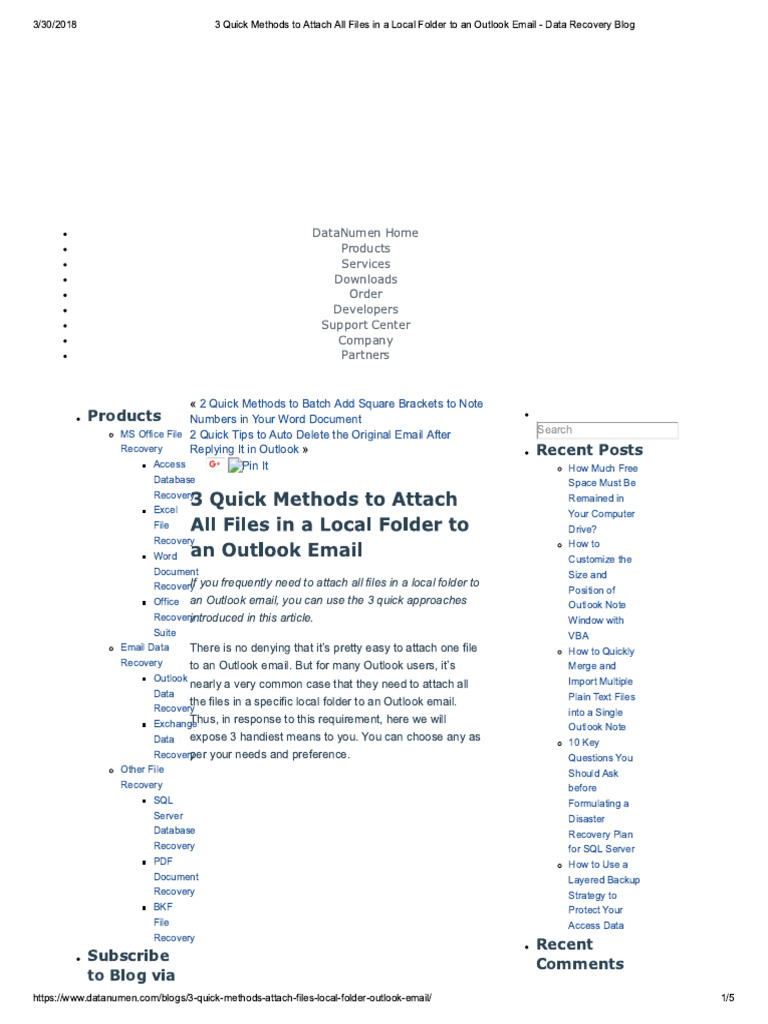 3 Quick Methods To Attach All Files in .. | PDF