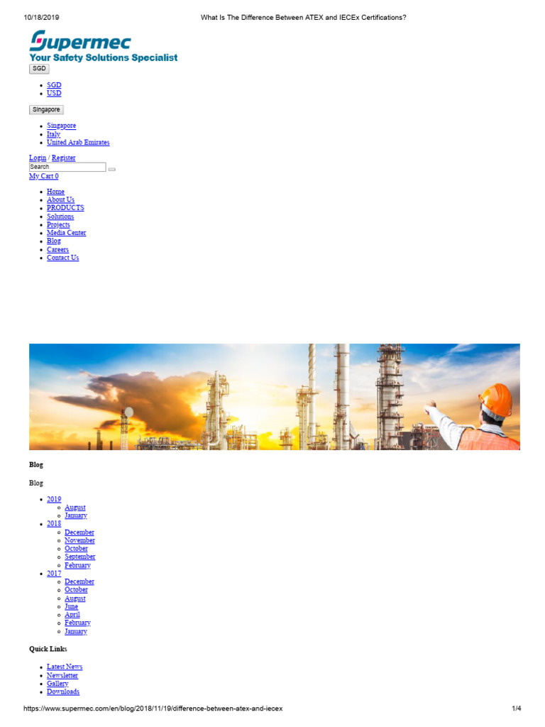 What Is The Difference Between ATEX and IECEx Certifications | PDF | Safety