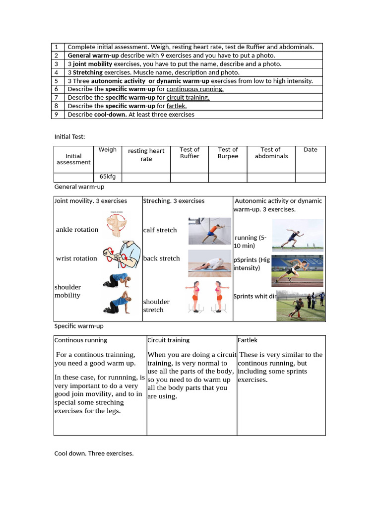 Training Plan | PDF