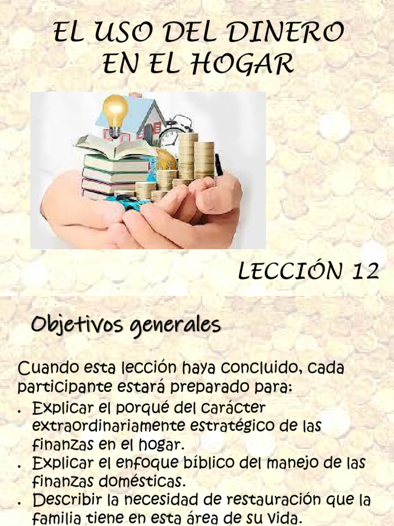 el uso del dinero en el hogar | PDF | Dios | Creencia religiosa y doctrina