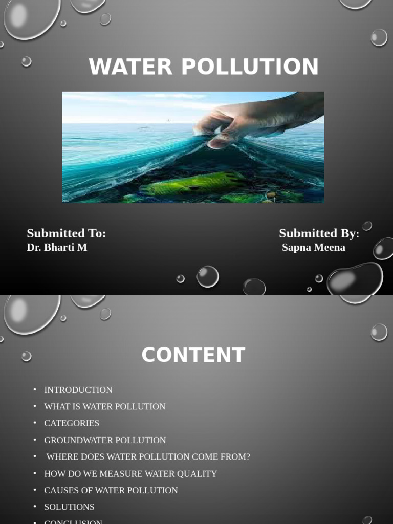 Understanding Water Pollution Causes & Solutions | PDF | Water ...