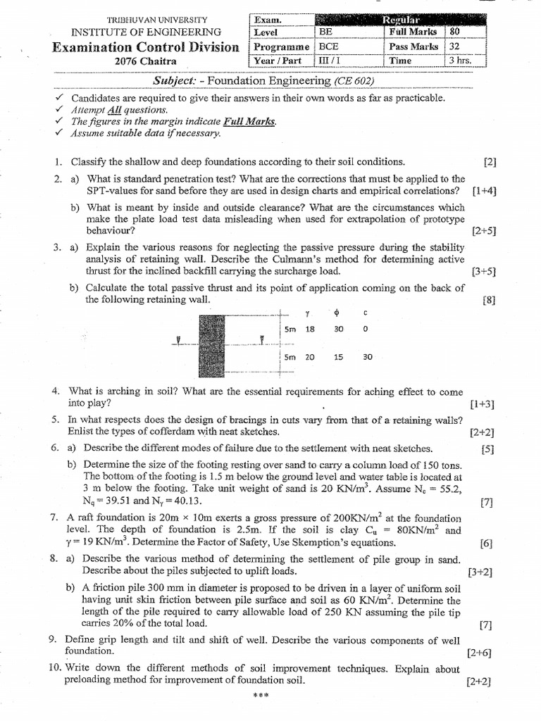 Foundation Engineering | PDF