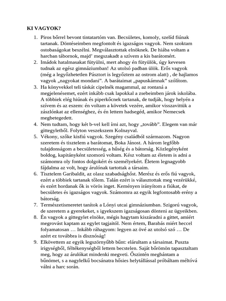 Ki Vagyok | PDF