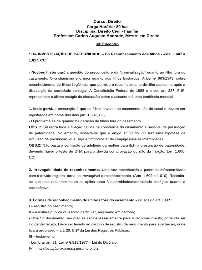 Notado 30ºencontro | PDF | Casamento | Testamento