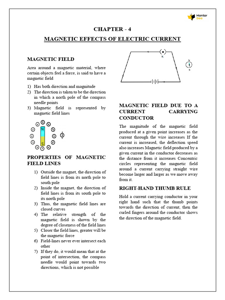 Magnetism from Electric Current | PDF | Magnetic Field | Magnetism