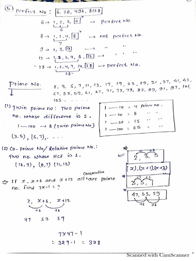 CLASS - 11 (Class Notes Eng) Number System - 277743 - Crwill | PDF