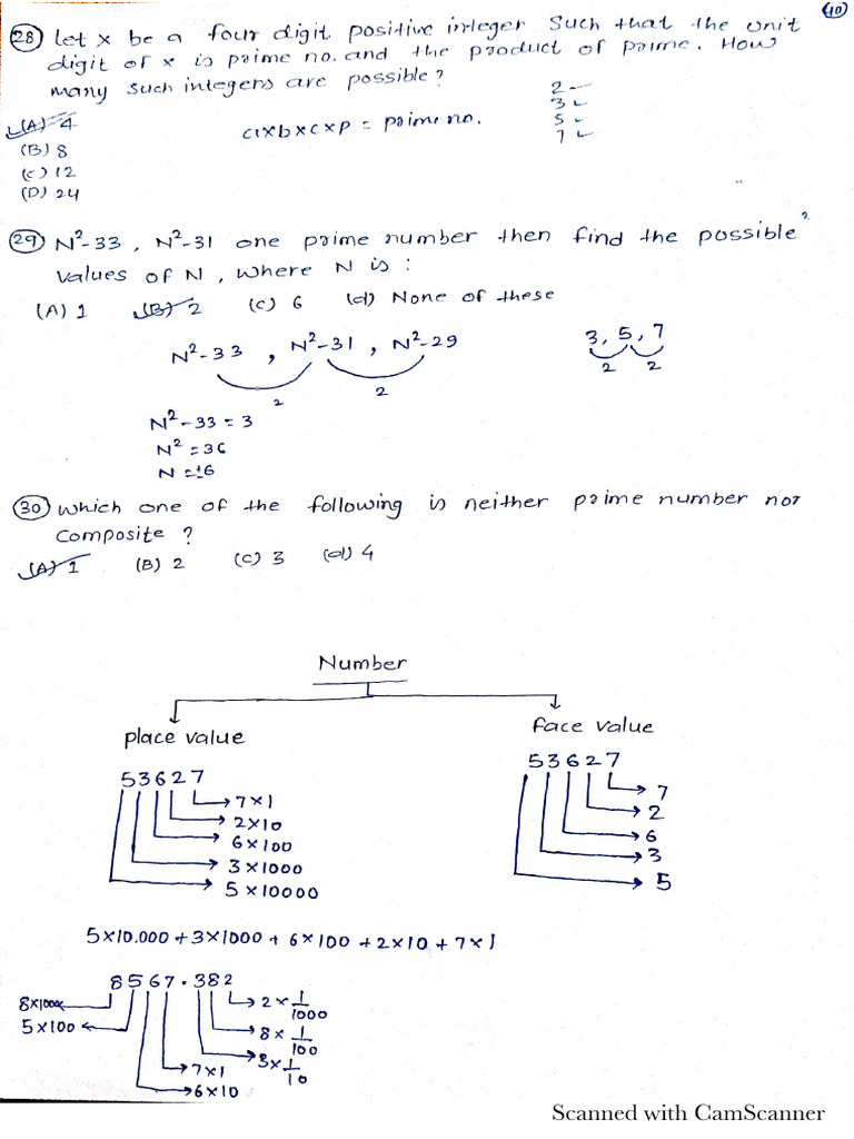 CLASS - 14 (Class Notes Eng) Number System - 277735 - Crwill | PDF
