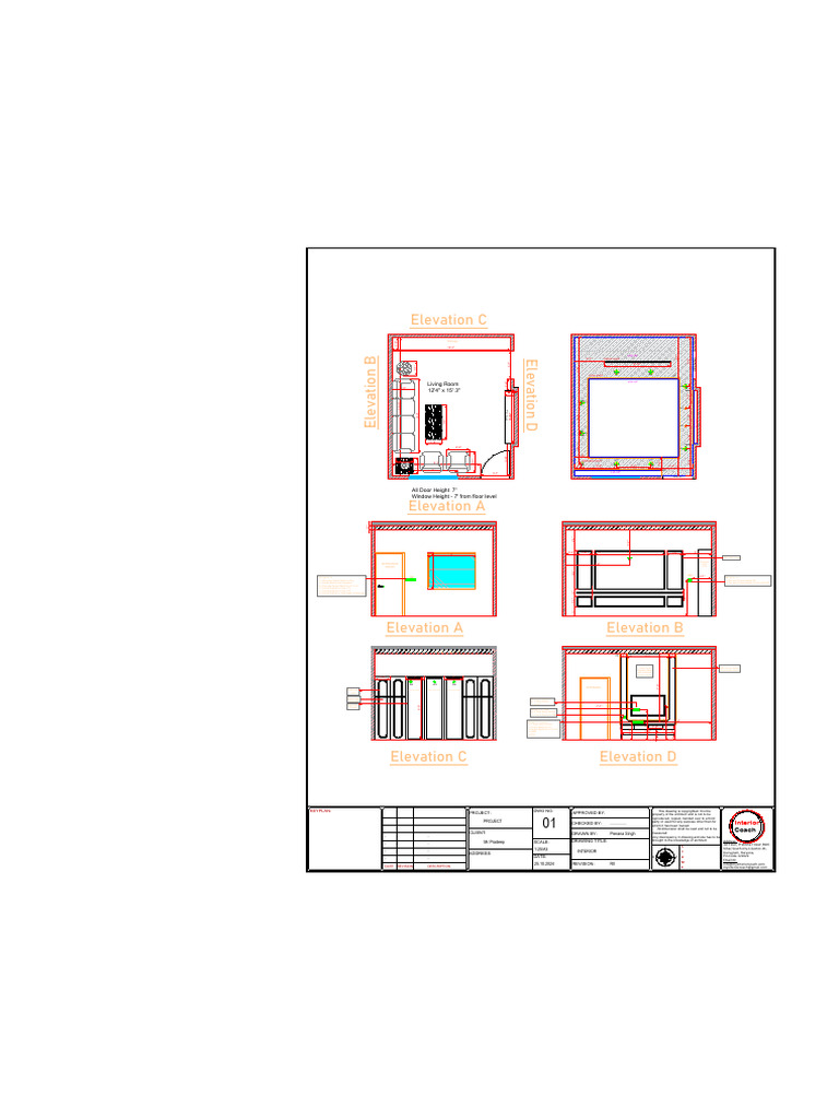 Interior Design Project Layout Plan | PDF