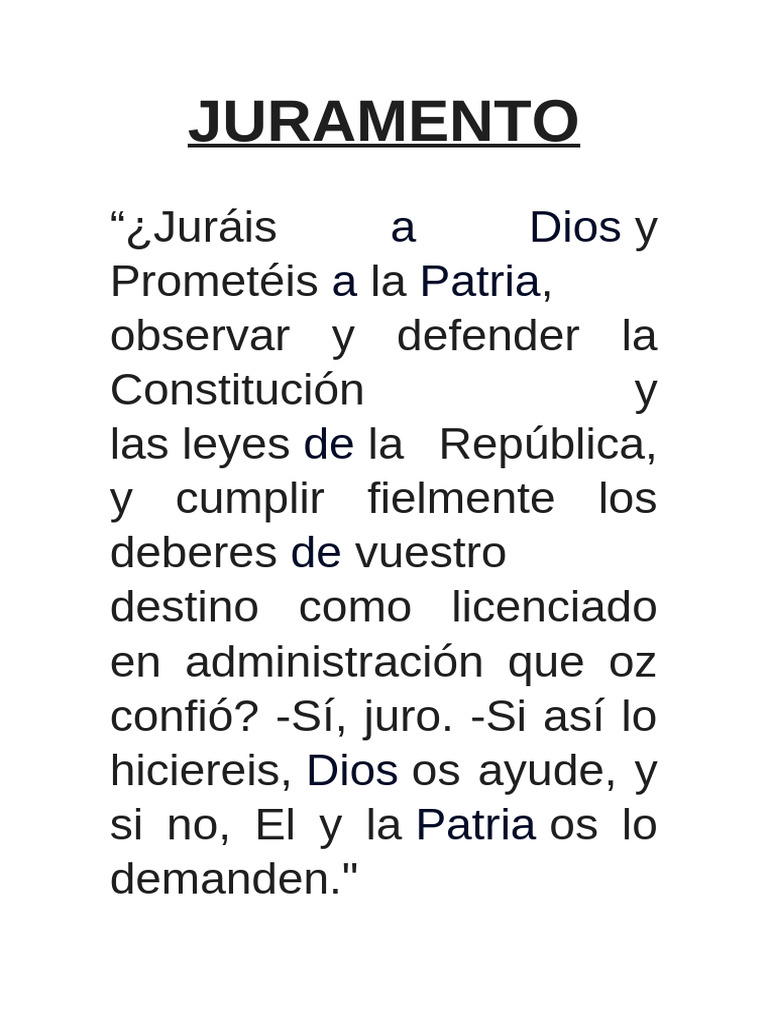 JURAMENTO | PDF