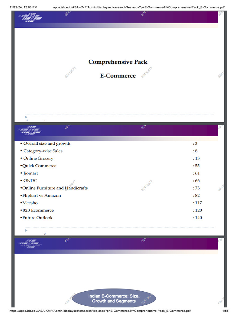 E Commerce Comprehensive Analysis Pdf