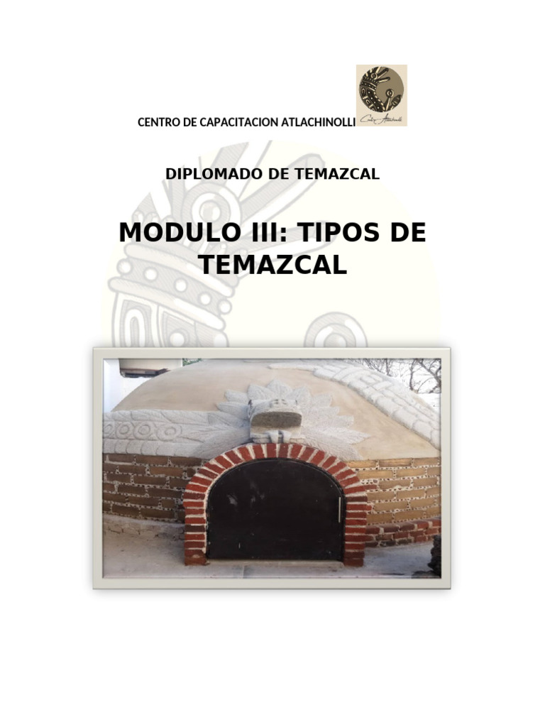 Mod. Iii Tipos de Temazcal | PDF | Baños