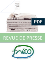 Revue de Presse FNEO - mobilisation du 14 Janvier