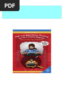Download ebooks file PHP and Algorithmic Thinking for the Complete Beginner 2nd Edition Learn to Think Like a Programmer Bouras all chapters