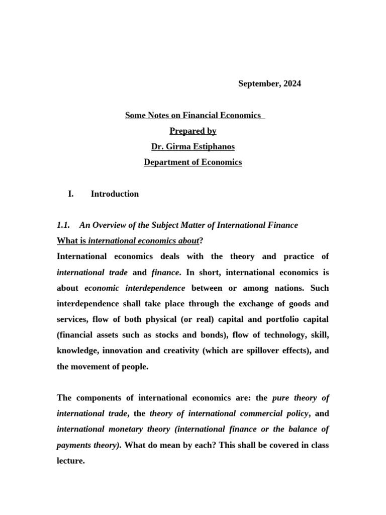 Understanding International Finance | PDF | Exchange Rate | Balance Of ...