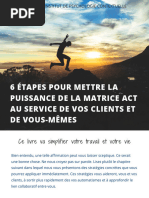 Matrice ACT : Outil de thérapie efficace | PDF | Psychologie | Anxiété