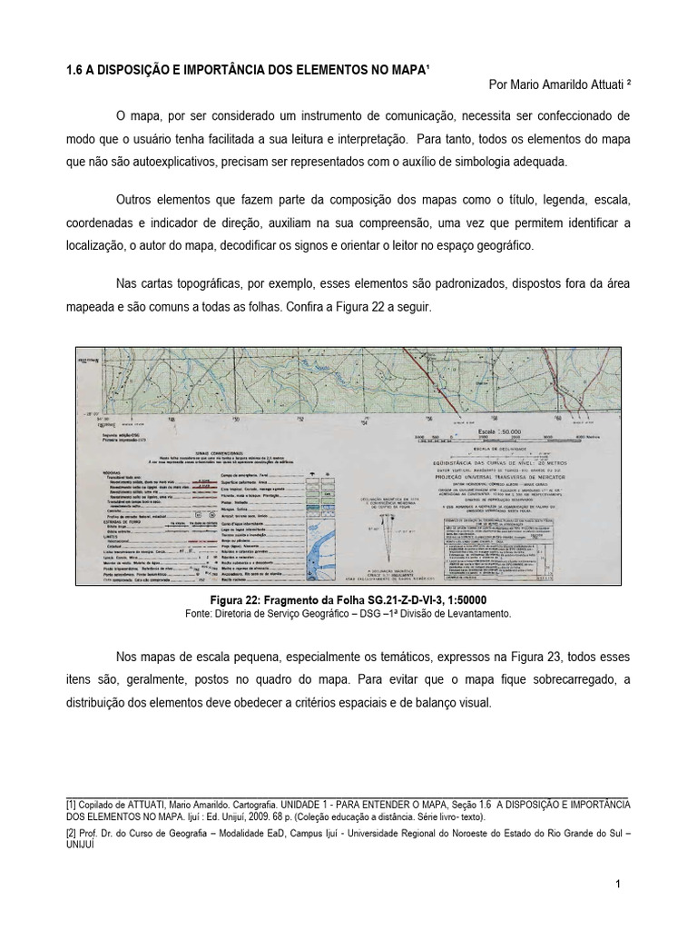 Importância dos Elementos em Mapas | PDF | Mapa | Geografia