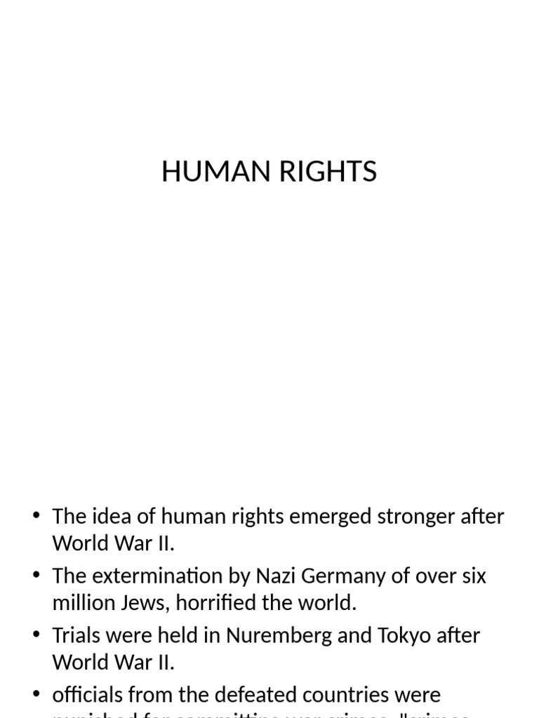 Human Rights PPP 1 1 | PDF | Human Rights | Crimes
