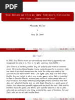 Download Explaining the Rules of Con from the Movie Revolver by Guy Ritchie by Alexander Becker SN80031583 doc pdf