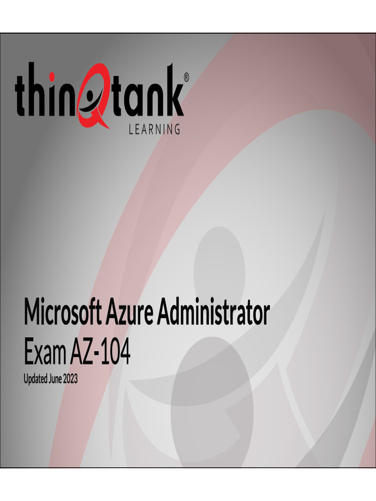 AZ-104 Student Guide | PDF | Cloud Computing | Microsoft Azure