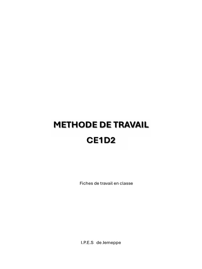 Méthodes de Travail et Gestion du Temps | PDF
