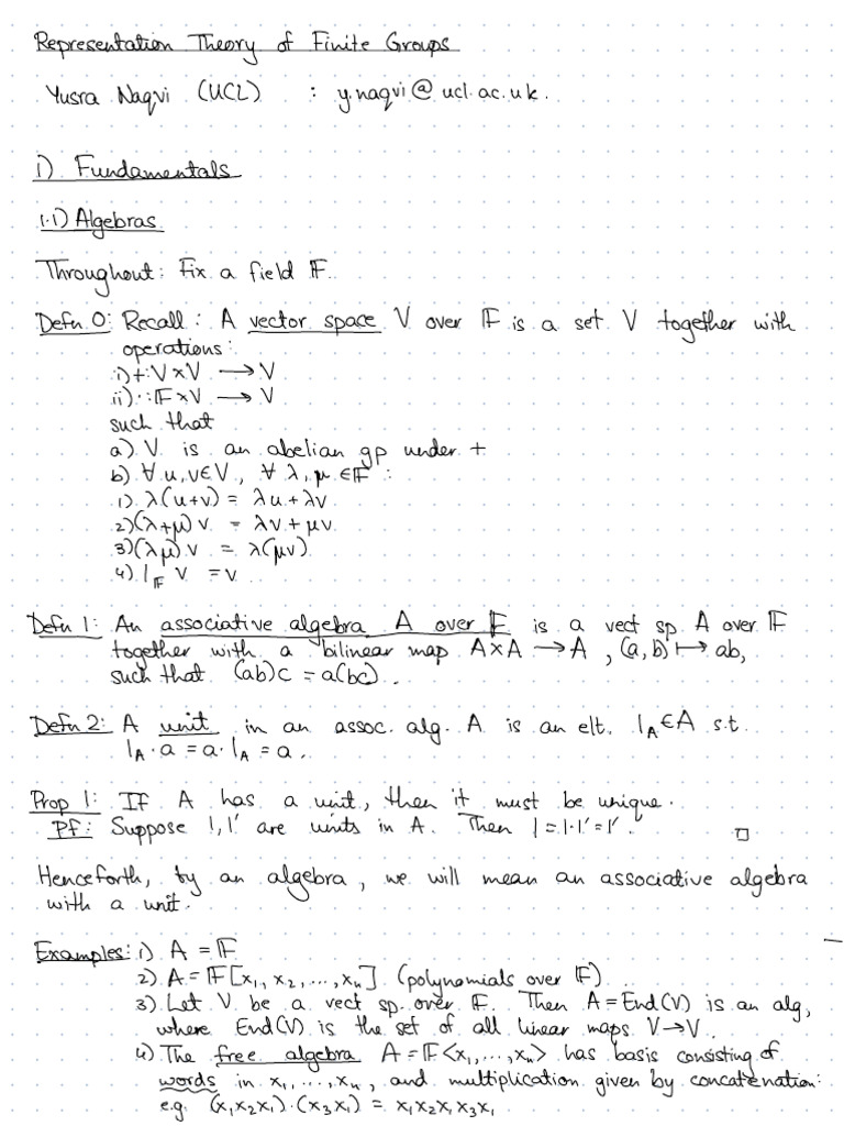 Lect 1 | PDF | Module (Mathematics) | Algebraic Structures