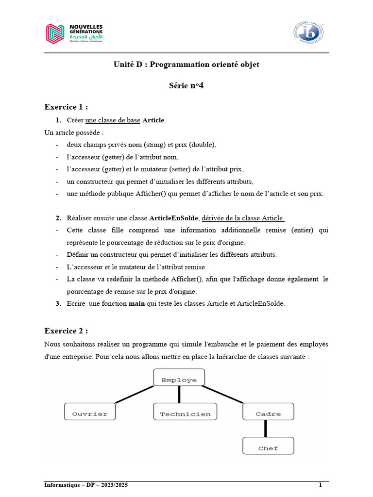 Programmation Orientée Objet en Java | PDF | Programmation informatique ...