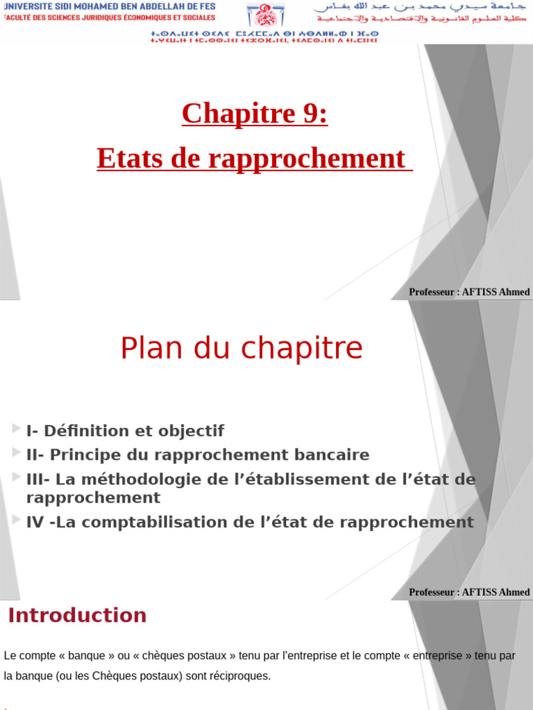 État de Rapprochement Bancaire | PDF | Comptabilité | Banques