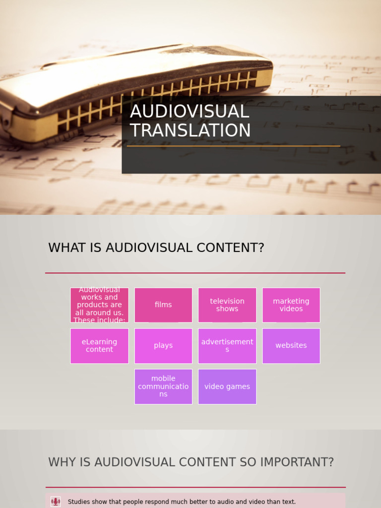 Understanding Audiovisual Translation | PDF | Entertainment | Video