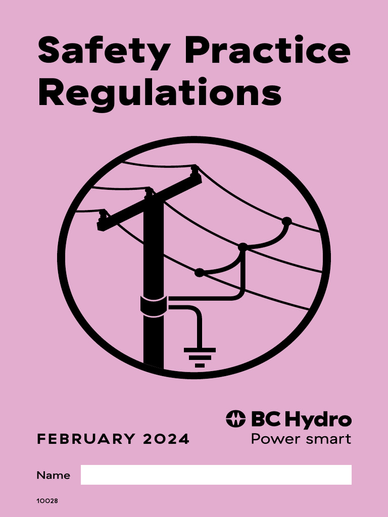 BC Hydro Safety Practice Regulations | PDF | Personal Protective ...