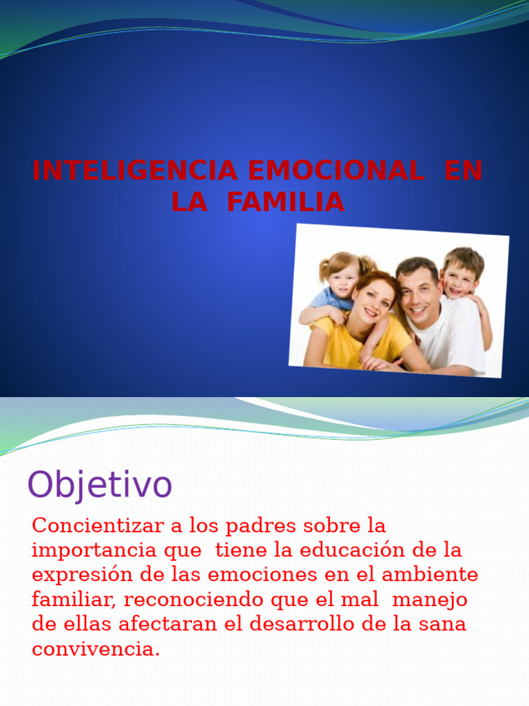 Inteligencia Emocional en la Familia | PDF | Las emociones ...