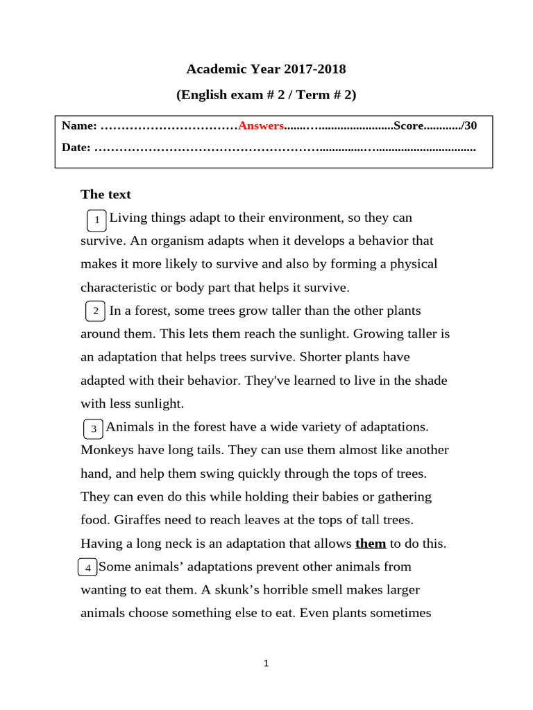 ADAPTATIONS 7TH GRADE visual data 6