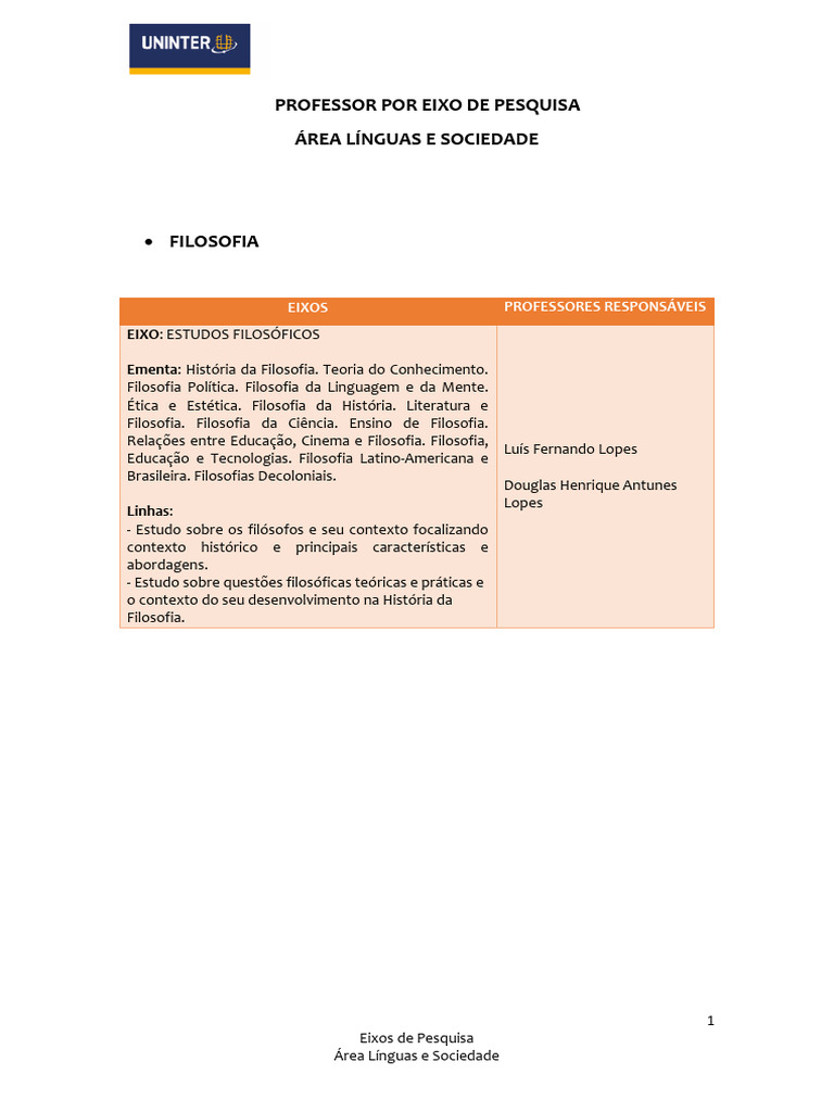 TCC_Prof_por_Eixo_de_Pesquisa_2024_LS | PDF | Sociologia | Historiografia