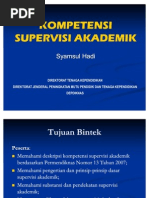 Kompetensi Supervisi Akademik Pengawas Sekolah