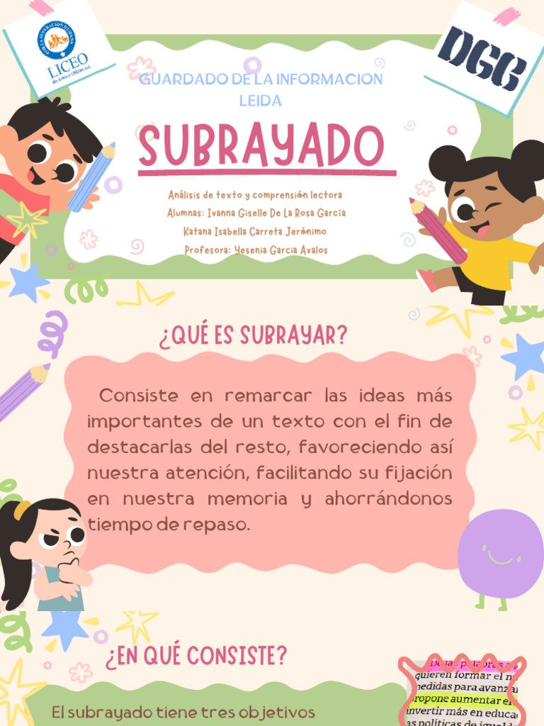 Qué es el subrayado y sus beneficios | PDF | Memoria | Cognición