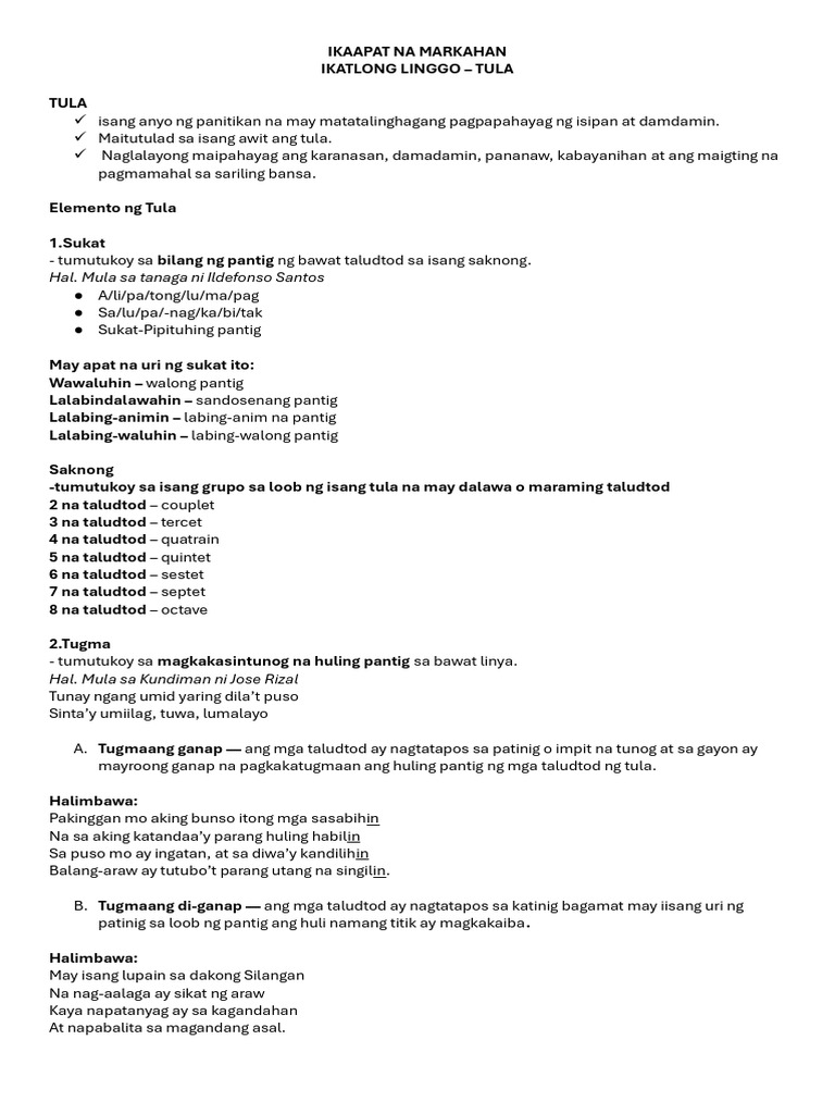 Q2 WK 3 Tula | PDF